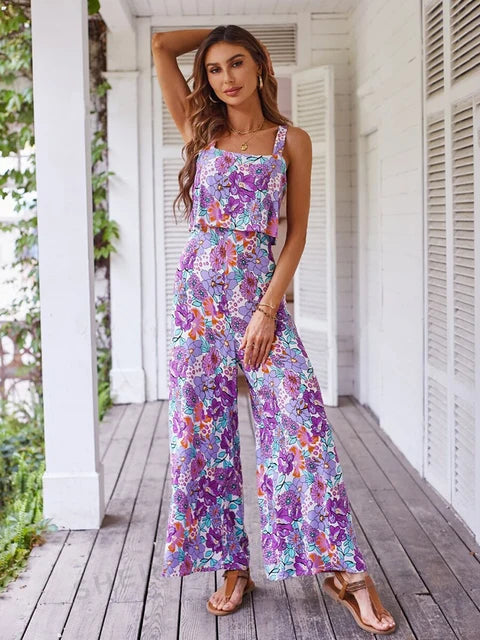 Sexy jumpsuit met wijde pijpen