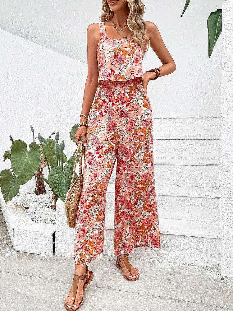 Sexy jumpsuit met wijde pijpen