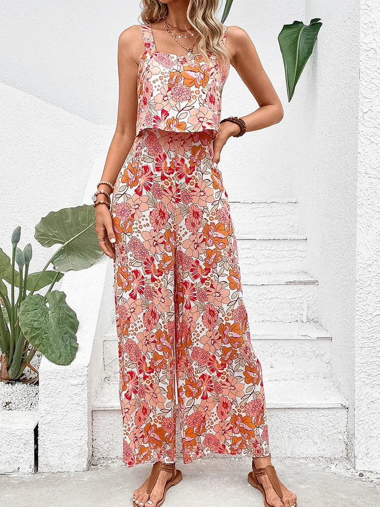 Sexy jumpsuit met wijde pijpen